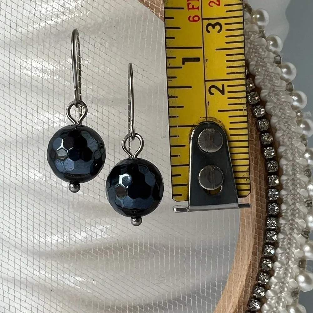 Hand Crafted black faceted